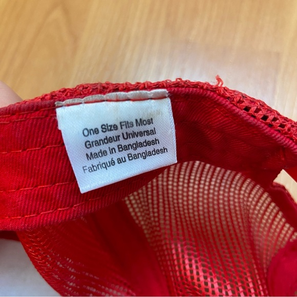 Bass Pro Shops Men’s Distressed Logo Red Snap Back Hat - Picture 9 of 11